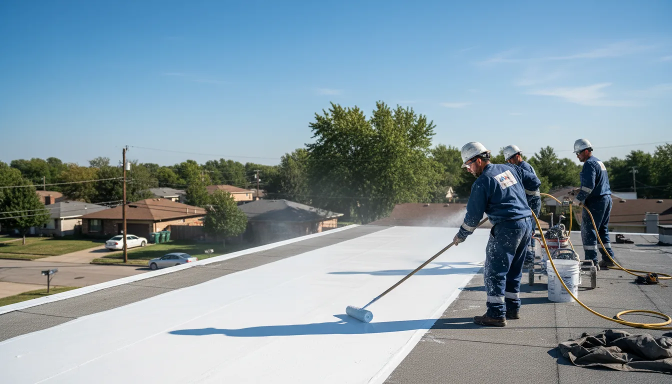 Commercial roof coating in Alledonia, OH near me